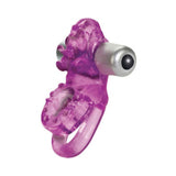 Lovers Delight Ele Double Support Enhancer Ring With Removable 3 Speed Stimulator Purple