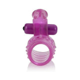 Basic Essentials Stretchy Vibrating Bunny Enhancer - Pink