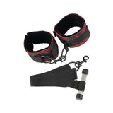Scandal Over The Door Cuffs Black/Red