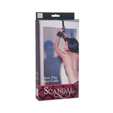 Scandal Over The Door Cuffs Black/Red