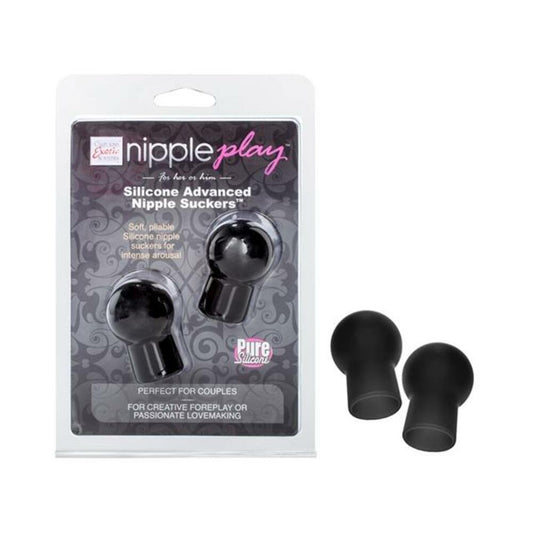 Advanced Silicone Nipple Suckers Black