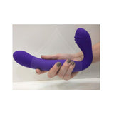 Rechargeable Silicone Love Rider Strapless Strap-on - Purple