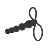 Silicone Beaded Double Rider Black