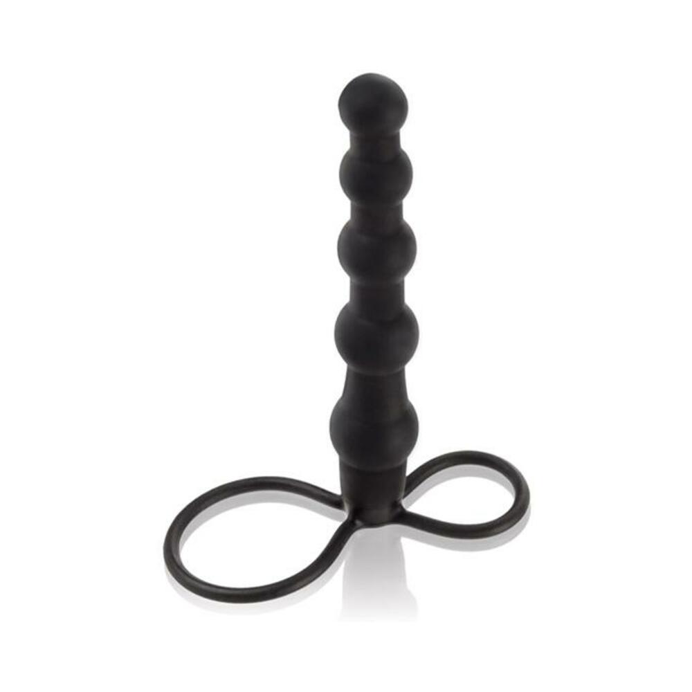 Silicone Beaded Double Rider Black