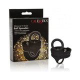 Silicone Tri Snap Scrotum Ball Spreader Black