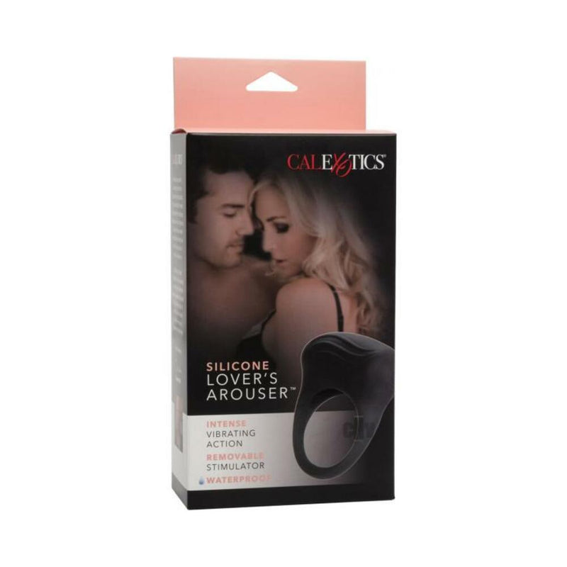 Silicone Lovers Arouser Black Vibrating Ring
