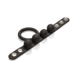 Large Weighted C Ring Ball Stretcher Silicone Black