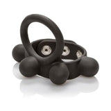 Large Weighted C Ring Ball Stretcher Silicone Black