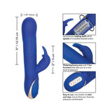Jack Rabbit Rotating Beaded Rabbit Vibrator Blue