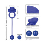 Dual Rockin Rim Enhancer Purple Vibrating Cock Ring