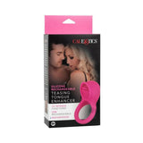 Teasing Tongue Enhancer Pink Vibrating Cock Ring