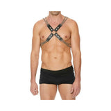 Shots Uomo Chain & Chain Harness - Black
