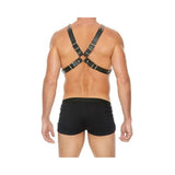 Shots Uomo Chain & Chain Harness - Black