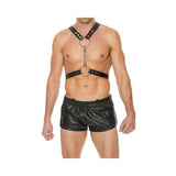 Shots Uomo Men's Harness W/metal Bit - Black