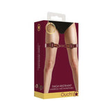Ouch Halo Thigh Cuffs Burgundy