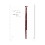 Ouch Halo Waist Belt L/xl Burgundy