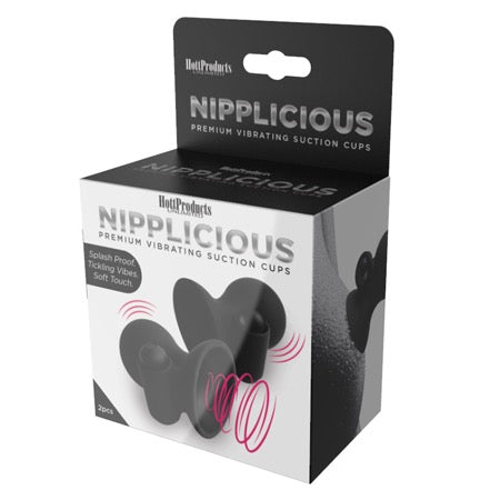 Nipplicious - Vibrating Nipple Suction Cups - Black