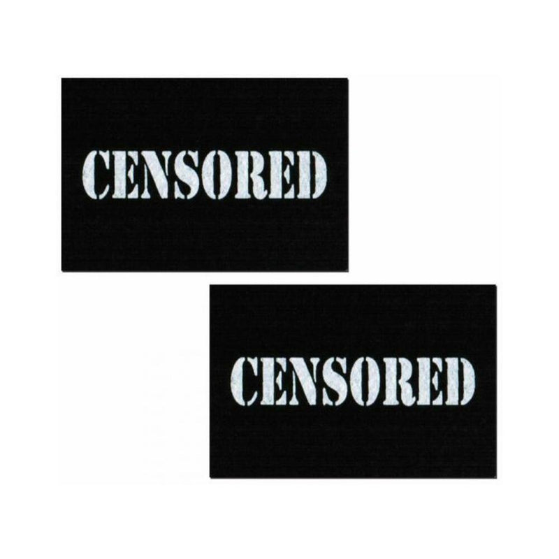 Censored Bar Black Pasties O/S
