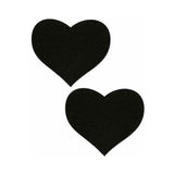 Heart Sweety Hearts Black Pasties O/S