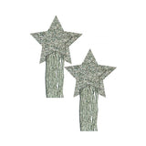Pastease Silver Glitter Tassle Stars OS