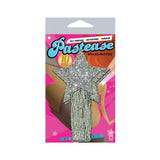 Pastease Silver Glitter Tassle Stars OS