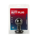 Round Butt Plug Small Black