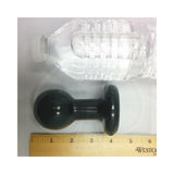 Round Butt Plug Small Black
