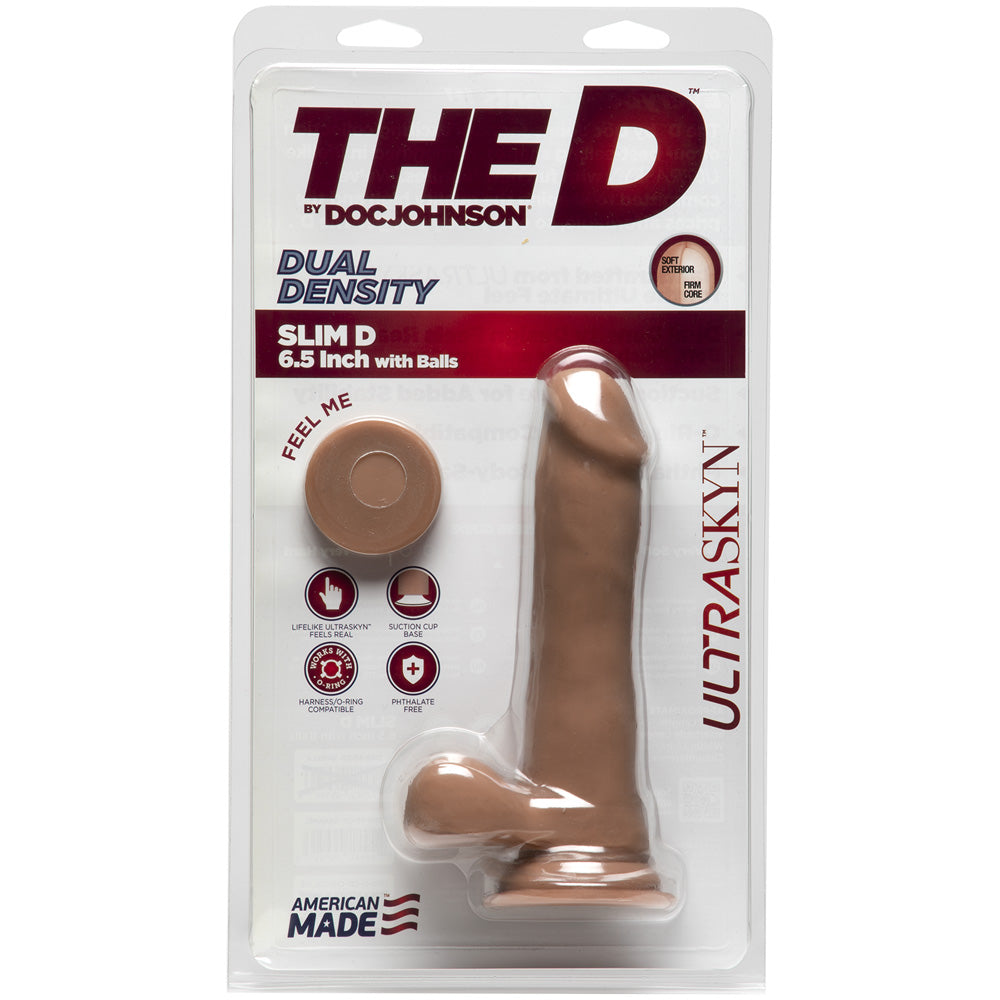 The Slim D Firmskyn W/balls 6.5 Caramel
