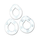 All American Triple Rings- Clear