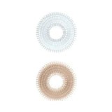 Mack Tuff Ribbed Cock Rings Clear/Smoke 2 Pack