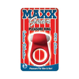 Maxx Gear Pleasure Ring Red Vibrating Cockring