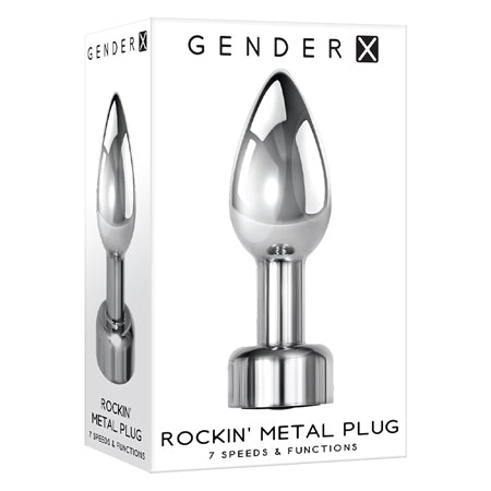 Gender X Rockin Metal Plug - Chrome