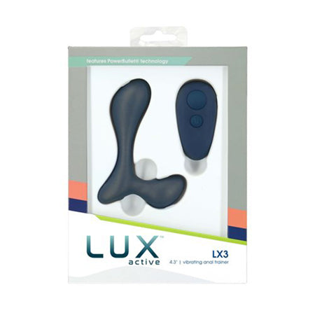 Lux Active LX3 4.3' Vibrating Anal Trainer - Dark Blue