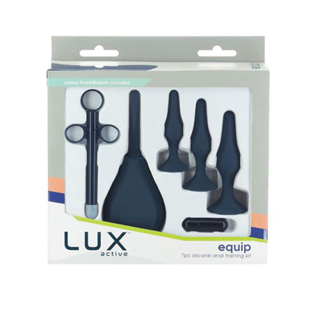 Lux Active Equip Silicone Anal Training Kit - Dark Blue