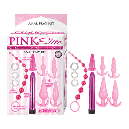 Pink Elite Collection Anal Play Kit - Pink