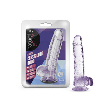 Blush Naturally Yours 6' Crystalline Dildo - Amethyst