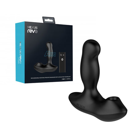 Nexus Revo Air Rotating Prostate Massager w/Suction - Black