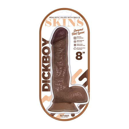 Dickboy - Skins - Dildo With Balls - 8 Inch - Caramel Dick Lover
