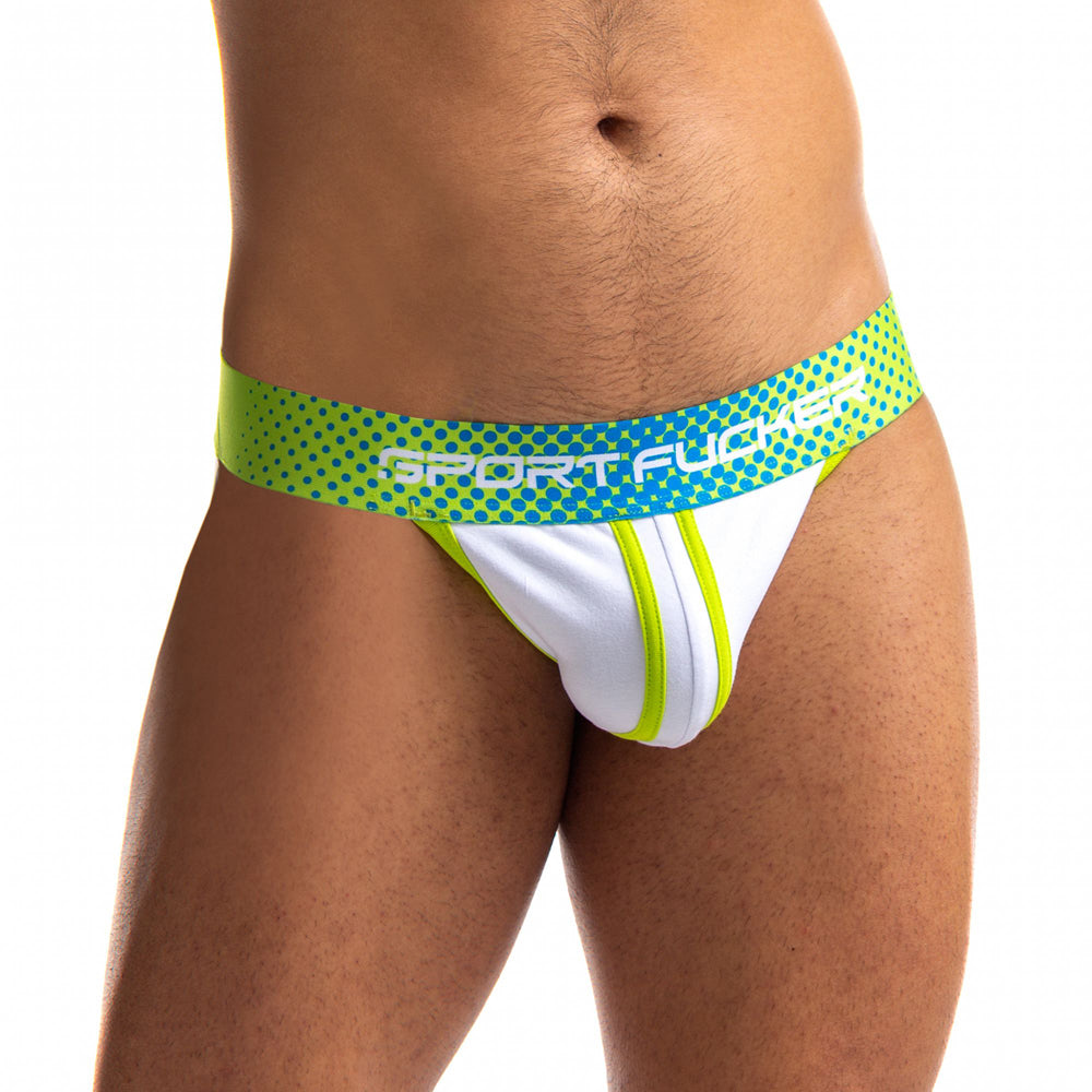 Sport Fucker Jersey Jock Green/White Xl