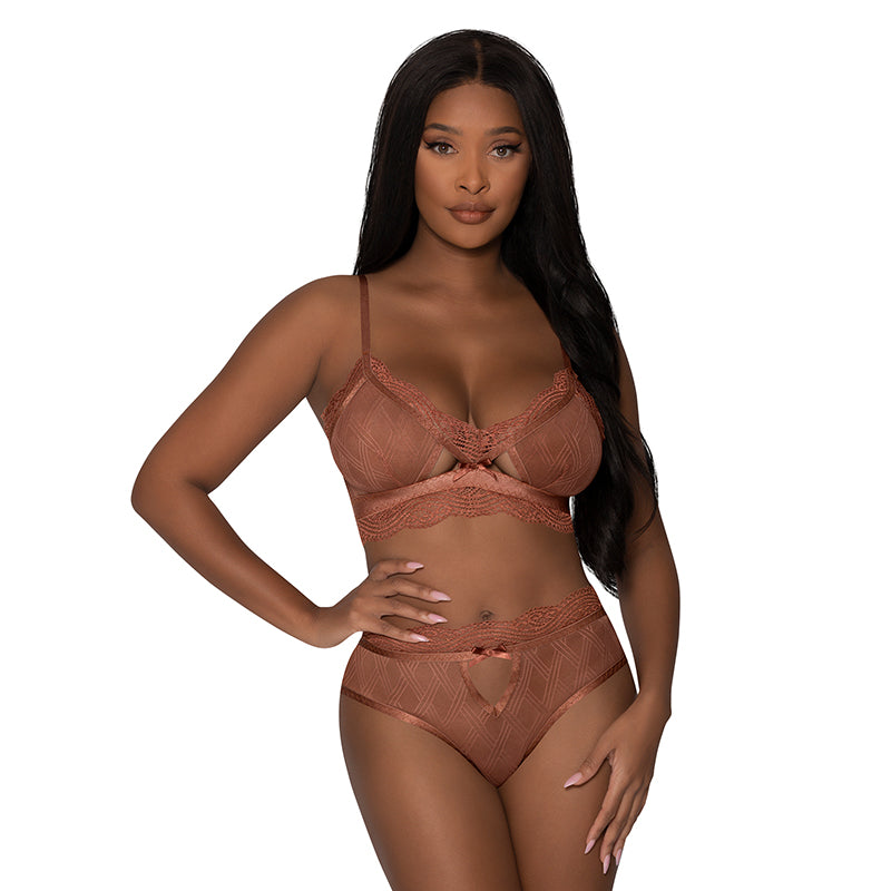 MS Caramel Kiss Bralette &Panty Car L/X