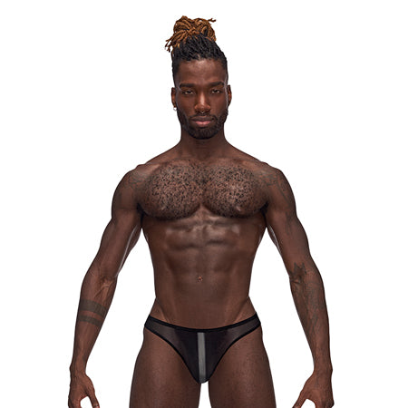Landing Strip Bikini Brief - XL - Black