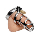 Detained Stainless Steel Chastity Cage