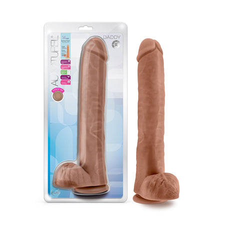Au Naturel - Daddy - 14 Inch Dildo - Mocha