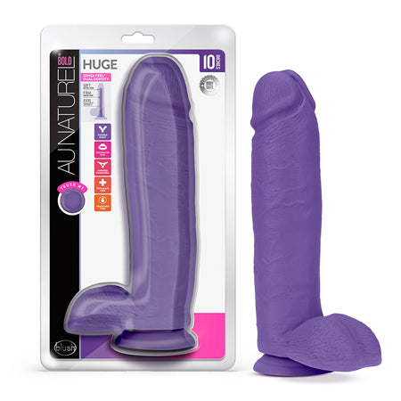 Blush Au Naturel Bold Huge 10.5' Dildo - Purple