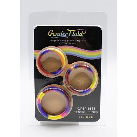 Gender Fluid Grip Me! Tension Ring Set - Tie Dye
