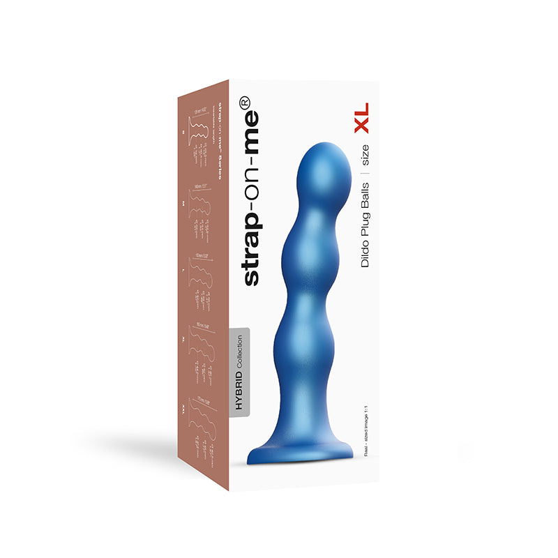 Strap-On-Me Dildo Plug Balls Met Blu Xl
