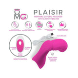 OMG Plaisir Wearable Clitoral Massager, G-Spot Vibrator Pink