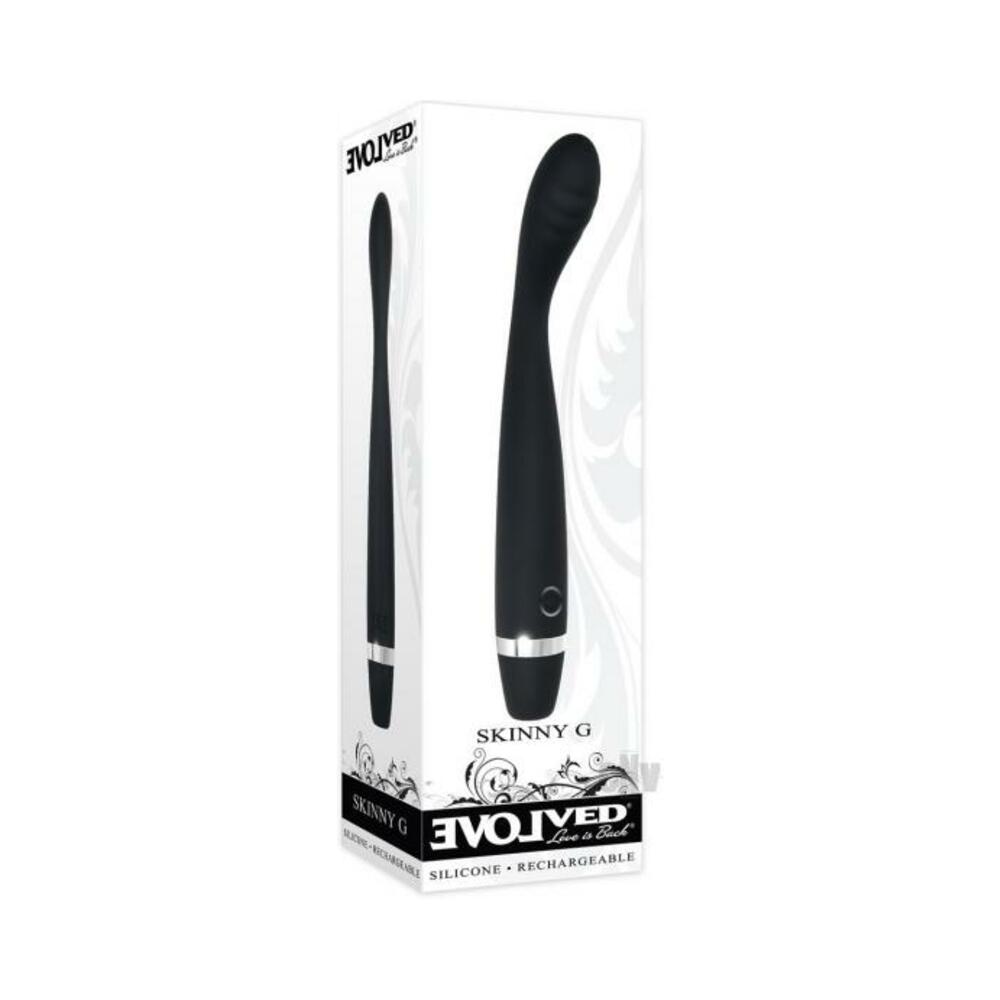 Evolved Skinny G Silicone G Spot Vibrator - Black
