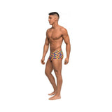 Pride Fest Contoured Pouch Mini Shorts Rainbow Lg