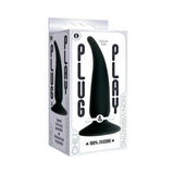 Plug And Play Silicone Chili Black Butt Plug